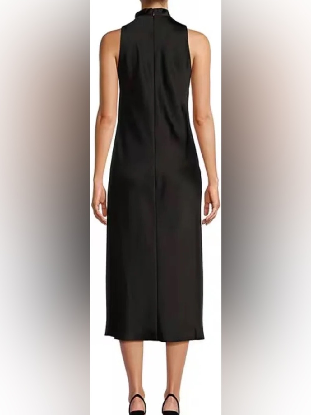 Antonio Melani Women's Marine Satin Halter Cowl Neck Midi Slip Dress - Picture 2 of 5